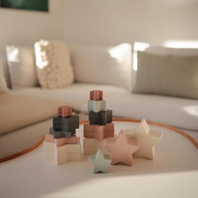 mushie Nesting Stars Toy | Made in Denmark (Original)