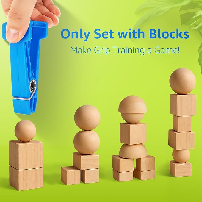 FitBeast Finger Exerciser Set – 5 Resistance Clips for Hand Therapy, Grip Strength & Dexterity – Ideal Finger Strengthener for Rehab, Stroke Recovery, Arthritis, Seniors & Athletes