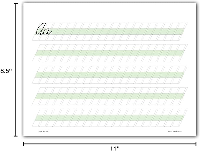 Channie’s Easy Peasy Cursive Handwriting Workbook for Kids, Tracing & Cursive Writing Practice Book, 80 Pages Front & Back, 40 Sheets, Grades 1st – 3rd, Size 8.5” x 11”