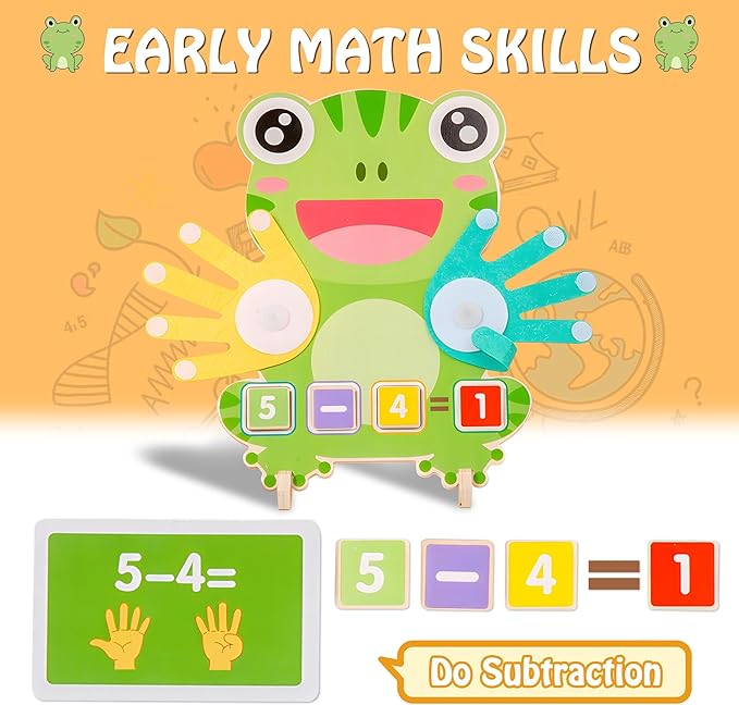 Montessori Toys for Toddlers age 2-4 ,Educational Clock Time Math Manipulatives Number Counting Blocks for Kids ,Preschool Learning Toys 3 4 5 Year Old for Birthday Stocking Stufferas for Boys Girls