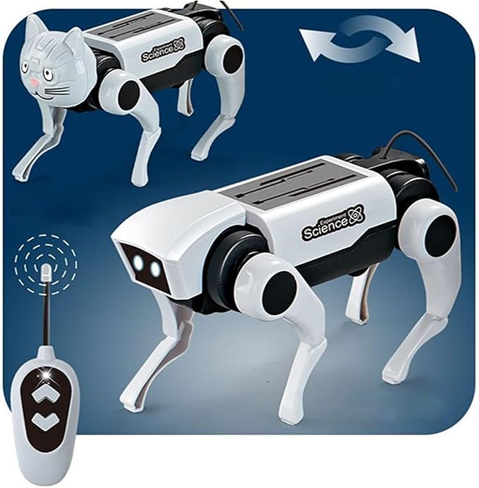 Robot Dog Toys - Kids Smart Robot Dog, Remote Control Robots Dogs, Learning Educational Kit Solar Interactive Toy | Robots Dogs Toys | for Adults Kids Boys Girls Birthday Holiday Parties