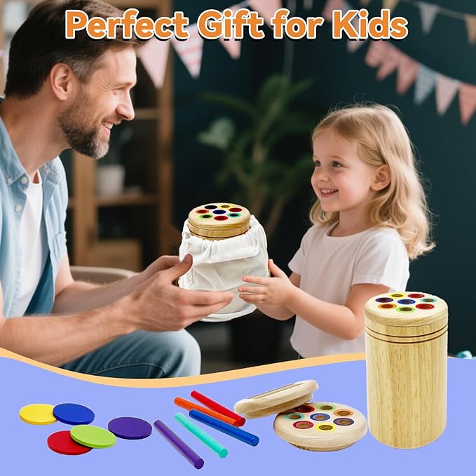 Wooden Montessori Baby Toddler Toys: 3 in 1Learning Fine Motor Skills Sensory Toys for Toddlers 3-5, Educational Color Sorting Preschool Learning Activities Boys Girls Gifts (3 in 1)