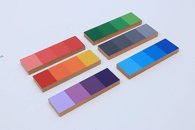 Adena Montessori Color Resemblance Sorting Task Color Tablets Sensorial Educational Tools Early Learning Toys