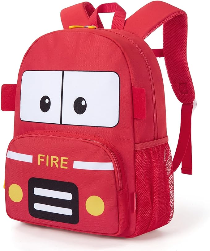 mommore Kids Backpack Cute 3D Large Toddler Backpack for Girls Boys Child Preschool Kindergarten Bookbag Age 3-6 Water-Resistant with Chest Buckle Fit for Folder, Car