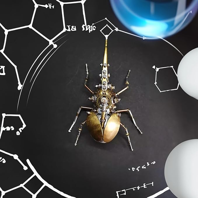 3D Metal Puzzles for Adults Steampunk Bug Sculpture Insect Clockwork 3D Steampunk Metal Puzzle Hercules Beetle Mechanical Insects Model (Aristolochia)