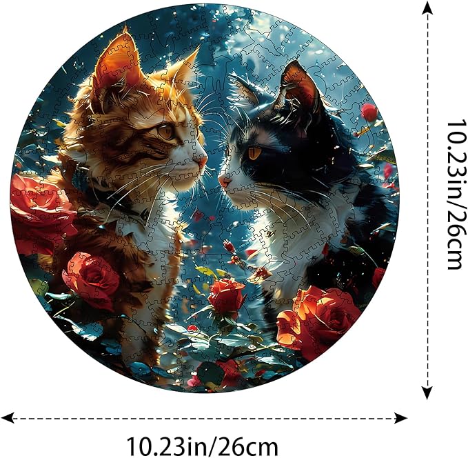 Wooden Puzzle for Adults - 200 Piece Irregular Animal Shaped Jigsaw Puzzle, Unique Creative Gift for Teenagers and Adults