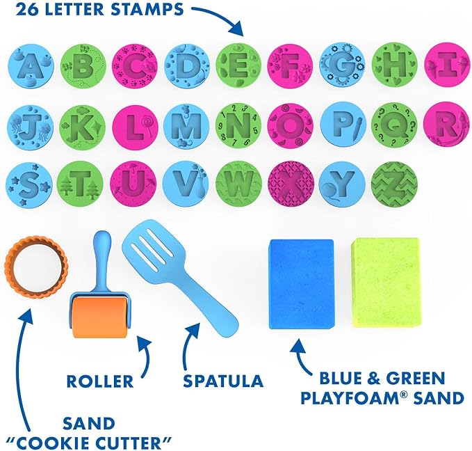 Educational Insights Playfoam Sand ABC Cookies Set, Play Sand, Sensory Toy, Gift For Boys & Girls, Ages 3+