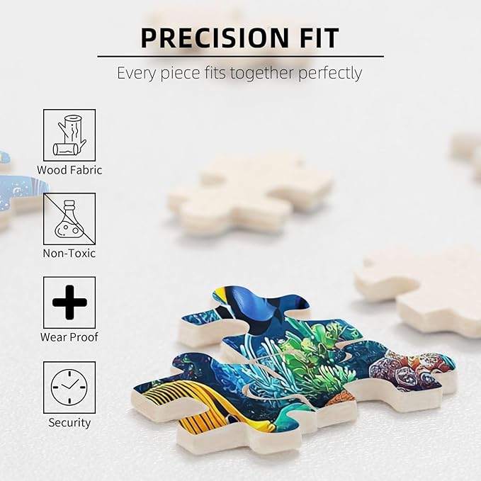 Jigsaw Puzzles 1000 Pieces for Adults,Families (Sea World) Underwater Ocean Floor Puzzle Underwater World Jigsaw Puzzles 1000 Pieces Scene Challenging Puzzle Pieces