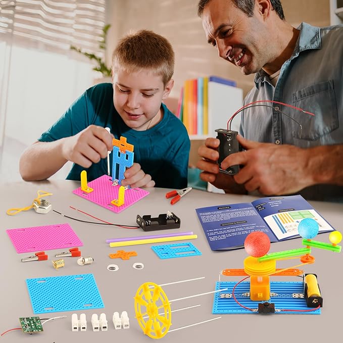 STEM Science Kits for Kids Age 8-12, Boys Activities Robot Building Kit 6-8 Girls Engineering Projects STEM Toys Learning Educational Science Game Experiment Gifts for 6 7 8 9 10 11 Year Old Activity