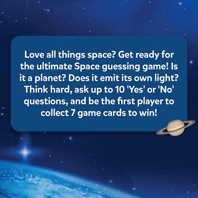 Skillmatics Guess in 10 NASA Space, Perfect for Boys, Girls, Kids & Families Who Love Card Games, Educational Toys, Travel Games, Gifts for Ages 8, 9, 10 and Up