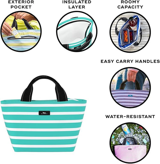 SCOUT Nooner Lunch Bag - Lightweight Insulated Soft Cooler for Women, Teachers, Nurses, Beach, Travel, Pool & Picnic Cooler