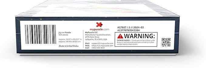 MyPuzzle Lazy Frenchie - Premium 500 Piece Jigsaw Puzzle for Adults