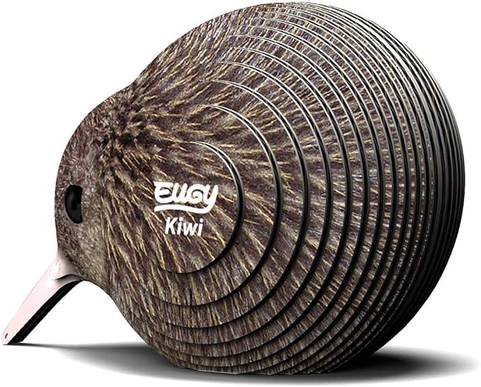 Eugy Kiwi Bird 3D Puzzle - 24 Piece Eco-Friendly Educational Toy Puzzle for Boys, Girls & Kids Ages 6+