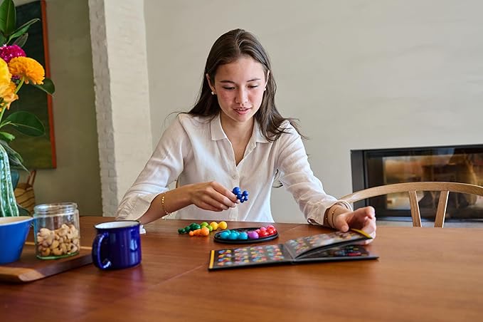 SmartGames IQ Deluxe: Circle - A New IQ Series in a Sleek Travel Case Featuring 120 Challenges for Ages 14 - Adult