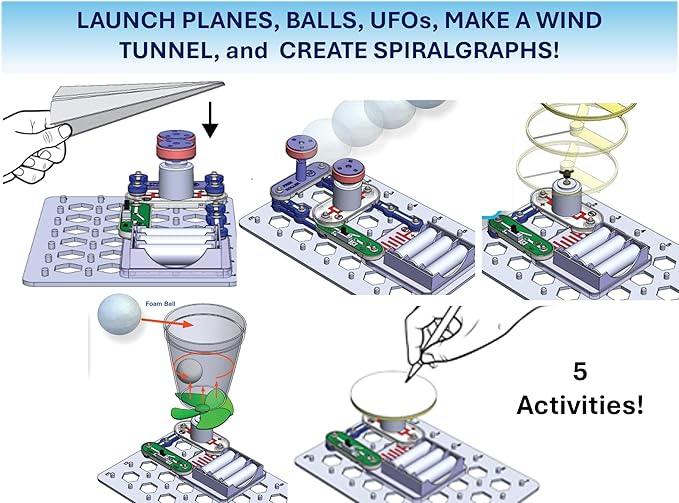 Snap Circuits Flight Deck Science/STEM Toy kit | Ages 8+ | Construction Gift for Boys and Girls