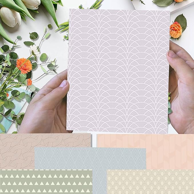 12"X12" Boho Scrapbook Paper, Double sided printing 13.76 oz/390 g, 24 Sheets DIY Origami Decorative Craft for Card Making Background Origami Decopage Decorative Scrapbooking Supplies (Boho1)