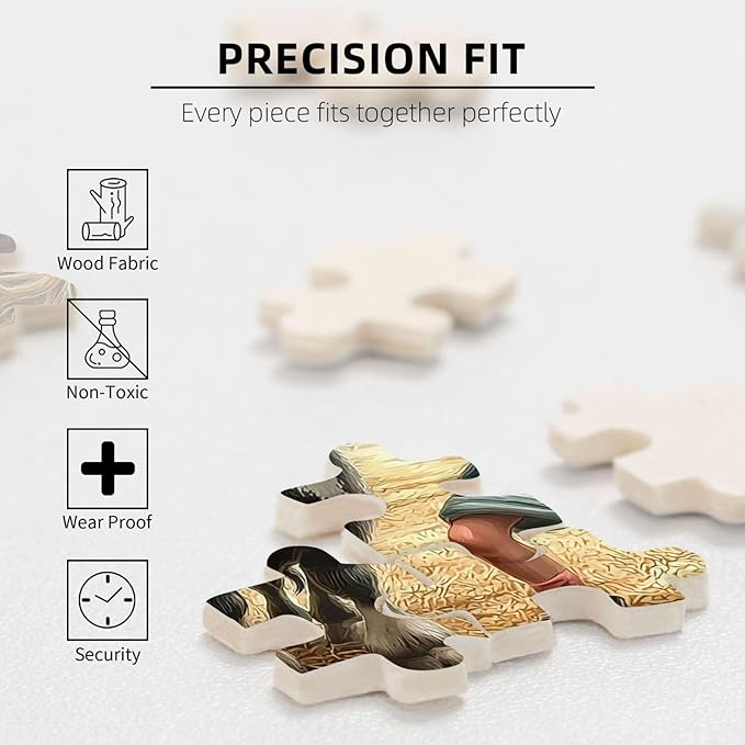 Highland Cows Jigsaw Puzzle 500 Piece,Cute Cattle 500 Piece Jigsaw Puzzle，Funny Highland Cow Jigsaw Puzzles，Cute Animal Jigsaw Puzzles