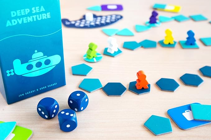 Oink Games Deep Sea Adventure Boost – Push-Your-Luck Family Board Game | 2–6 Players | Ages 8+ | Portable Travel Game