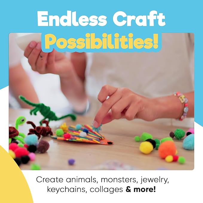 Blue Squid 1750+pcs Craft Kits for Kids, Ages 3-9 Girl Boys Gifts Arts and Crafts for Kids Craft Kits Toys for 3-9 Year Old Girls Boys Birthday Presents Gifts Crafts for 4-10 Year Olds