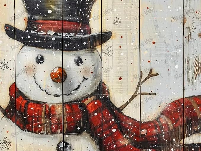 Puzzles for Adults 1000 Pieces Warm Red Scarf Snowman Puzzles for Kids, HD Printing & Each Piece Fits Together Perfectly - for Room Decor Home Decor Bathroom Decor - Unique Gifts 30x20 inch