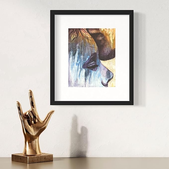 Painting4Real DIY Painting Class Kit for Adults with Video Tutorials: Learn to Paint Kissing in The Rain – How to Paint with Acrylics – Painting & Art Supplies – 9 Piece Acrylic Paint Set