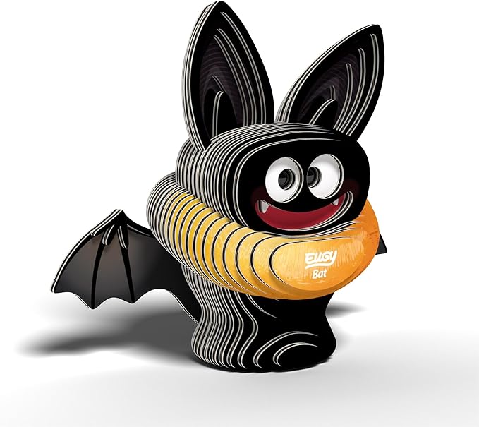 Eugy Bat 3D Puzzle, 31 Piece Eco-Friendly Educational Learning Puzzles for Kids 6+
