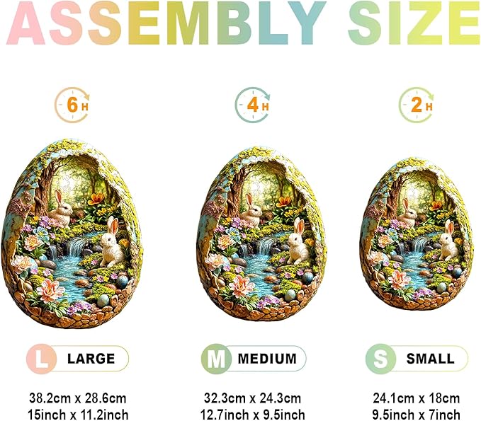 Wooden Puzzles for Adults - Wonderland Easter Bunny Wooden Puzzles - Unique Shaped Wooden Jigsaw Puzzles - Animal Wooden Puzzle Creative Bunny Gifts - Puzzle Toys - 280pcs