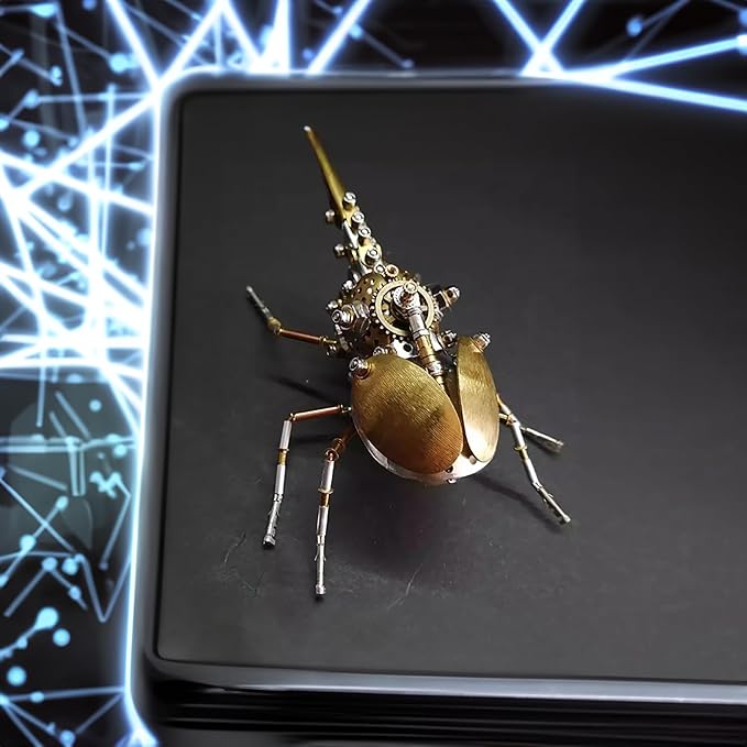 3D Metal Puzzles for Adults Steampunk Bug Sculpture Insect Clockwork 3D Steampunk Metal Puzzle Hercules Beetle Mechanical Insects Model (Aristolochia)