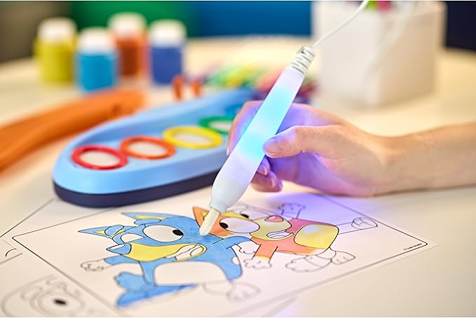 Crayola Bluey Color Wonder Magic Light Brush, Mess Free Painting Station for Kids, Holiday for Kids, Toddler Bluey Toys & Activities, Ages 3+