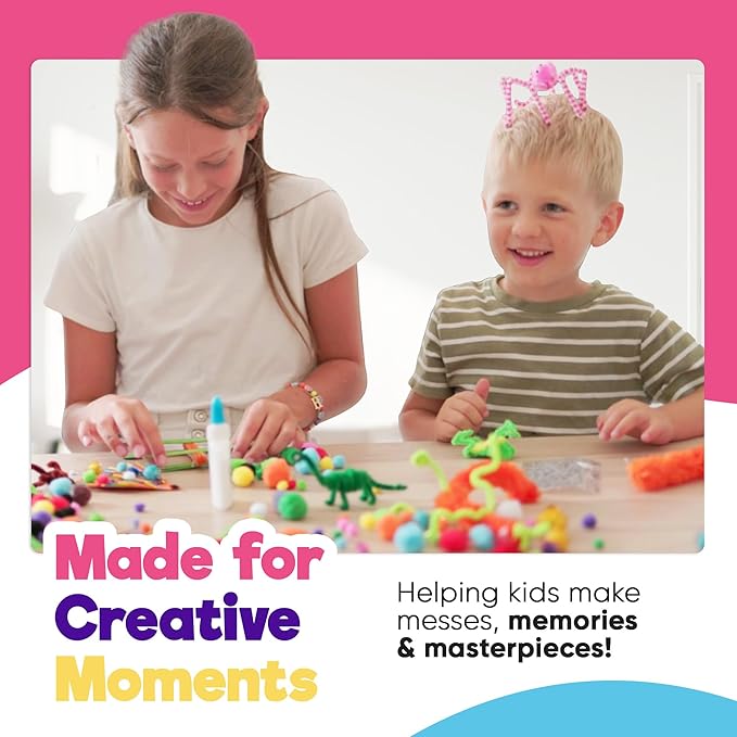 Blue Squid 1750+pcs Craft Kits for Kids, Ages 3-9 Girl Boys Gifts Arts and Crafts for Kids Craft Kits Toys for 3-9 Year Old Girls Boys Birthday Presents Gifts Crafts for 4-10 Year Olds