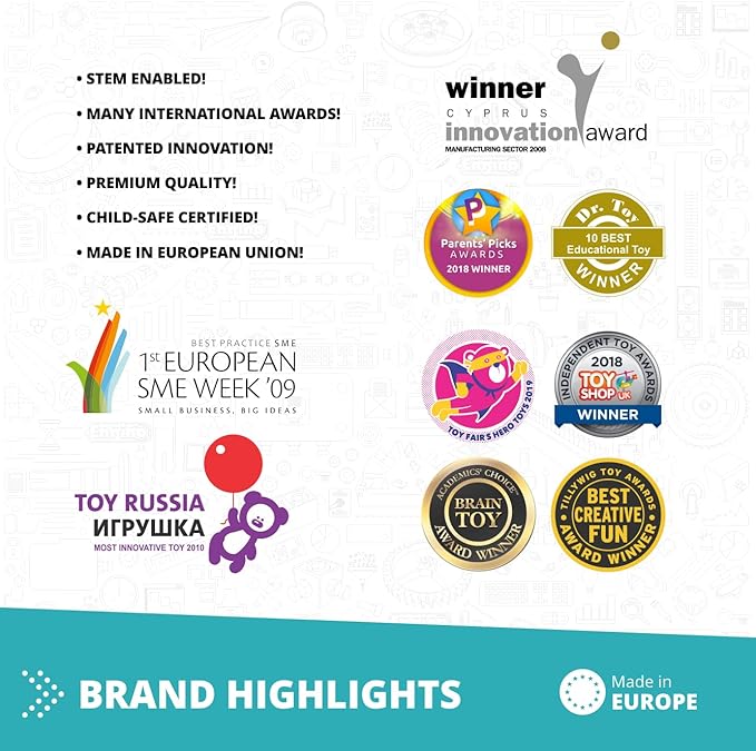 Engino STEAM Labs, How Hydraulics Work, STEAM Kit for Ages 8+, Construction Toys, STEM Project for Girls & Boys, Learning & Education Toys, Engineering Kit (4 Models)