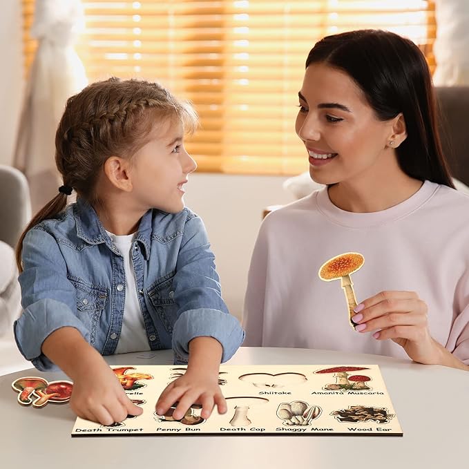 Kathfly 2 Pieces Leaf Wooden Jigsaw Puzzles Leaf Puzzle Montessori Toy Early Educational Learning for Birthday Gift Early Education School(Novelty)