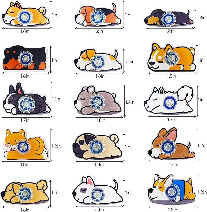 20Pcs Mini Fidget Spinners, Bulk Random Finger Fidget Spinner Toys, Stress Relief Sensory Toys for Kids, Goodie Bags Stuffers Party Favors Gifts Christmas Stocking Classroom Prizes