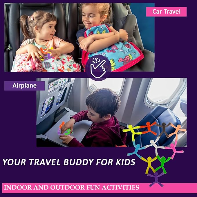 MAGMEN Magnetic Fidget Toys 10 Pack Travel Entertainment for Kids Ages 3 and Up STEM Sensory Toys for Airplane Car Trips & Quiet Play