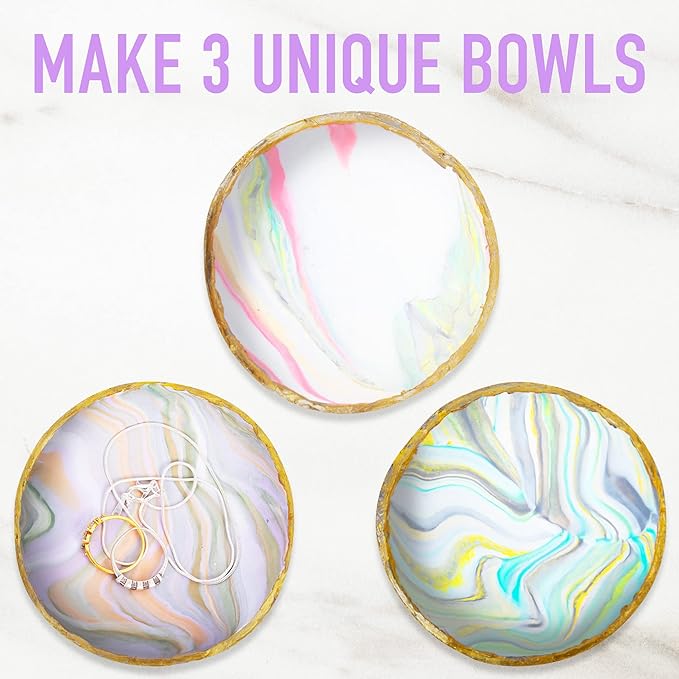 Make Your Own Clay Jewelry Bowls Arts and Crafts Kit for Girls Kids Ages 8 9 10 11 12 Years Old