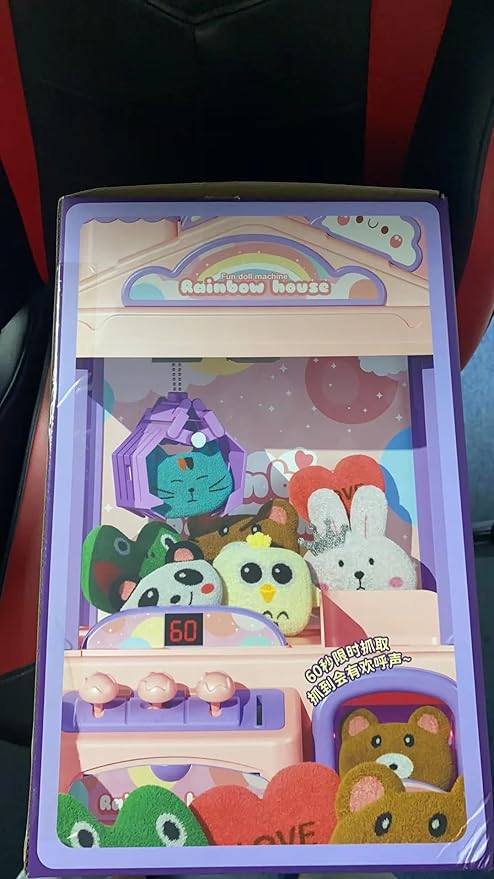 Mini Claw Machine for Kids | Girl Toys for Ages 8-13 Arcade Game Toy Claw Machine Electric Candy Vending Machine Toy with LED Lights & Adjustable Sound, Birthday Gifts for Girls Ages 4+, Pink