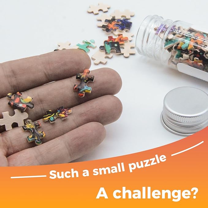 150 Pieces Mini Jigsaw Puzzles for Adults & Kids,6 x 4 Inches,Mini Puzzles,Travel Puzzle,Small Micro Puzzles,Challenging Difficult Puzzle,3 Pack Ocean Series