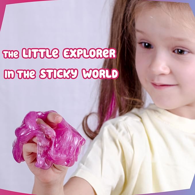 Slime Kit for Kids – 20 Colors DIY Slime Making Kit with Glitter, Beads, Foam Balls and Accessories, Arts and Crafts Creative Gift Set for Boys and Girls