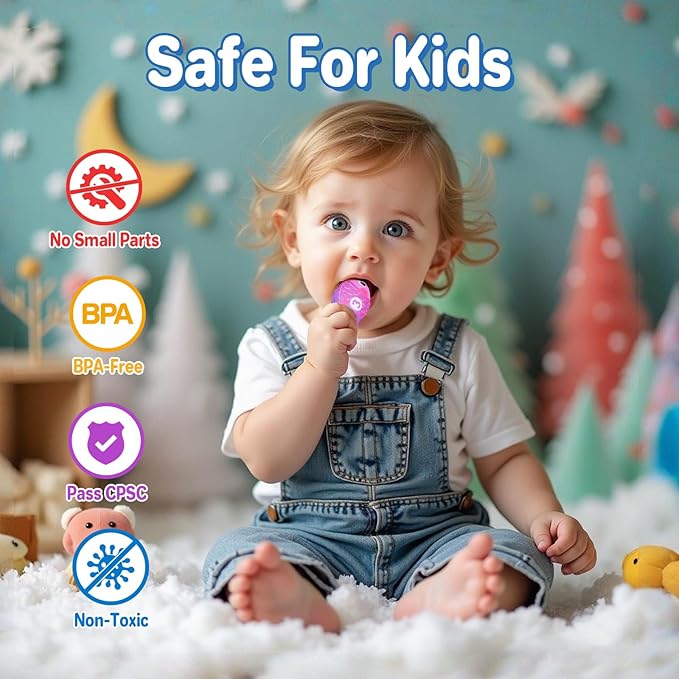 PEBIRA Montessori Toddler Toys for 1 2 Year Old Boy Girl, 23 pcs Cloth Fishing Game, 2 Poles, Stacking Cups, Learning Toys for Number/Color Sorting, Birthday Easter Gift for Age 6-12 18 Month Baby Toy