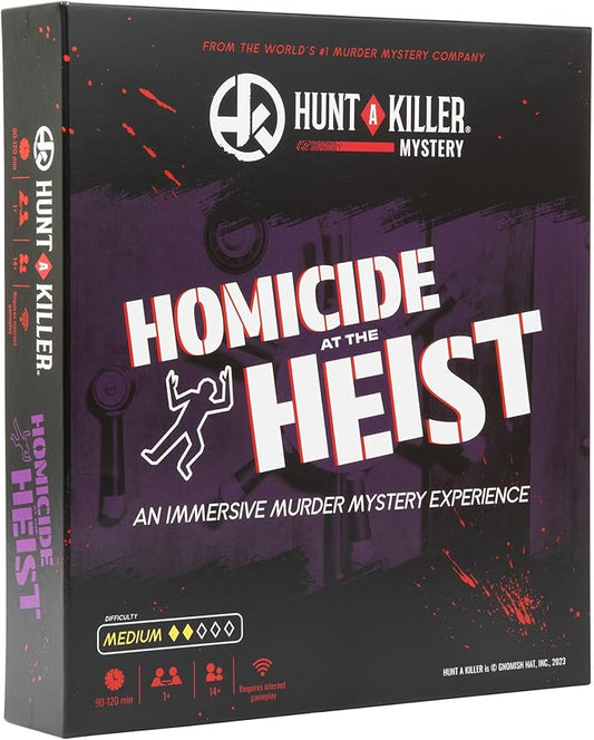 Hunt A Killer: Homicide at The Heist – Solve The Murder of a Jewel Thief in an Immersive True Crime Experience, A Murder Mystery Party Game for Adults Perfect for Halloween Game Night, for Ages 14+