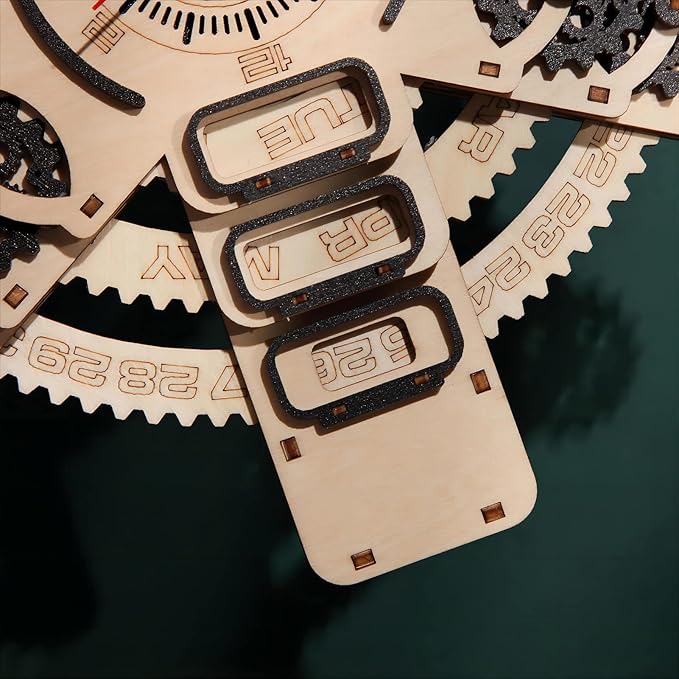 3D Wooden Puzzles Calendar Model Kits, Brainteaser and Puzzle for Christmas/Birthday,Gifts for Adults and Teens to Build Combination