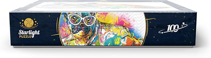 MyPuzzle Lazy Frenchie - Premium 100 Piece Jigsaw Puzzle for Adults