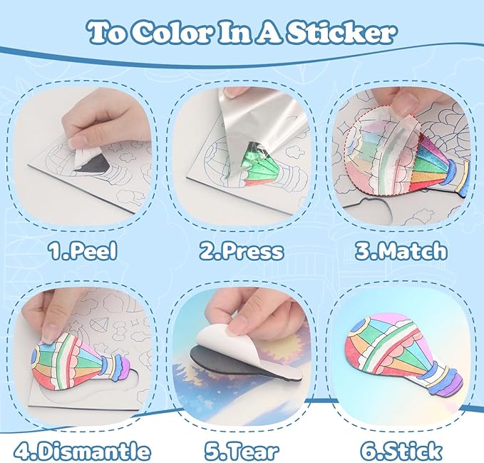 MyPixie Foil Art & Fun - No Mess Unicorns Foil Crafts for Kids, DIY Creative Activity, Craft Kits & Supplies, Birthday Gifts, Arts & Crafts, Toys, Gifts for Ages 4, 5, 6, 7, 8, 9, 10