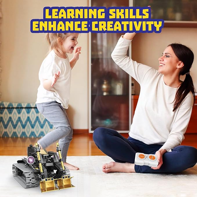 Robot Building Kit with APP/Remote Control STEM Gifts for Boys Age 8-16,Technic Coding Robotic Toys for Kids Birthday, Buildable 5in1 Models with 323+ Pieces