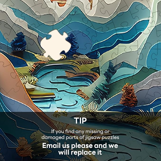 Masseruon 1000 Piece Puzzle for Adults, 26.6 * 26.6in Cave Puzzle for Adults, 1000 Pieces Flat Puzzles with 3D Visual Effect When Completed, Puzzles Gift for Women Men