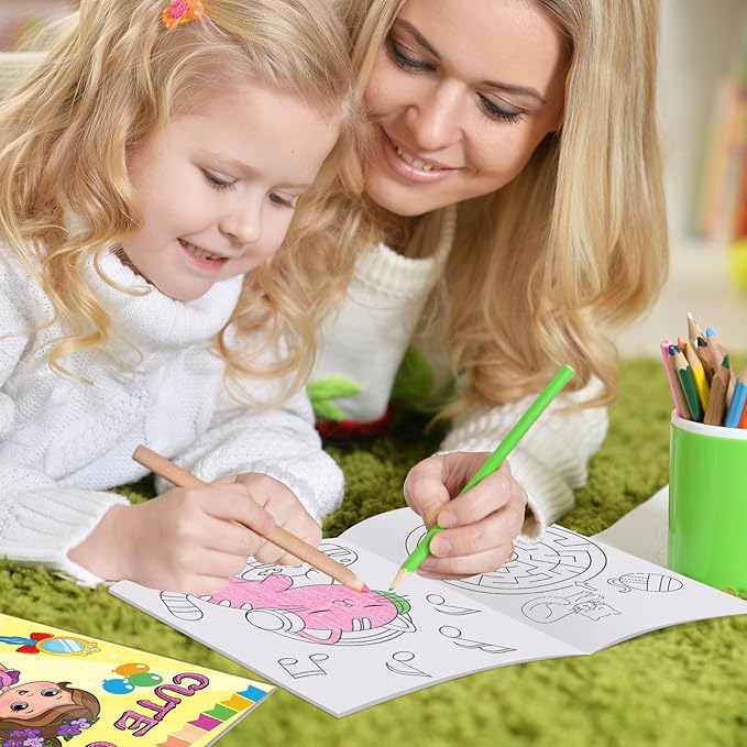 Elfew 20 Pcs Small Coloring Books for Kids Ages 4-8(5.1 * 6.7in), Bulk Coloring Books for Ages 3-5, Puzzle Bookds for Kids Party Favor, School Goodie Bags Stuffers for Boys Girls
