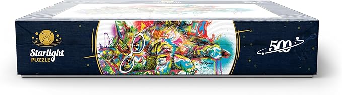 MyPuzzle Lazy Cat - Premium 500 Piece Jigsaw Puzzle for Adults