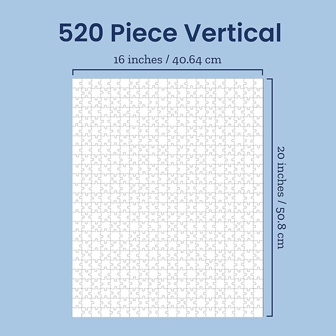 Photo Puzzle, Pet, Wedding, Family Reunion Puzzle | 500 Piece, Custom Jigsaw Puzzle for Adults (Vertical/Portrait) | 16" x 20" | I See Me!