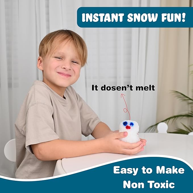 Butterfly EduFields Snow Magic Science Kit for Kids | DIY Instant & Colorful Snowman Activity | Educational STEM Kit | Birthday Return Gift | Party Favor | Non-Toxic & Reusable | for Ages 4–15