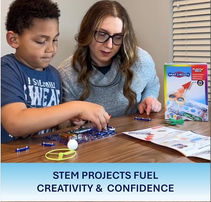 Snap Circuits Flight Deck Science/STEM Toy kit | Ages 8+ | Construction Gift for Boys and Girls
